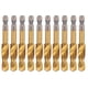 thumbnail image 5 of Brocas para roscar, 10 piezas Brocas para roscar con revestimiento de Ti Ti Brocas para roscar Multifuncional NikouMX herramienta, 5 of 8