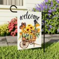 thumbnail image 2 of Jbralid Spring Summer Floral Garden Flag, Sunflowers Welcome Garden Flag, 12 x 18 Inch Double Sided Vertical Burlap Summer Fall Farmhouse Outdoor Decoration, 2 of 5