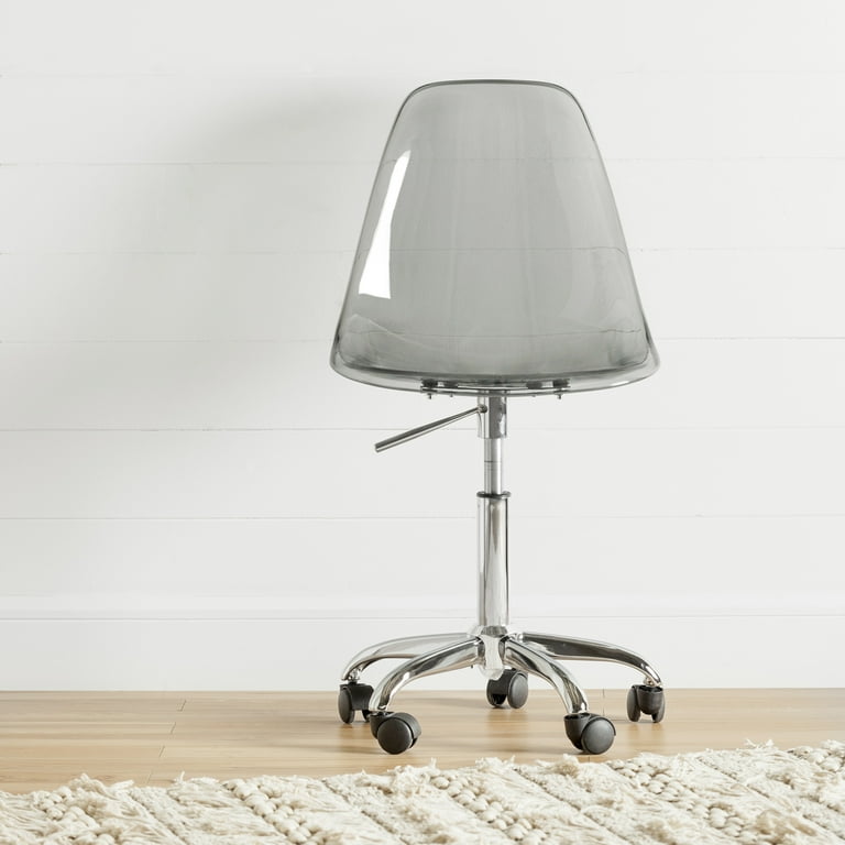 South shore annexe clear office chair on sale with wheels