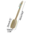 thumbnail image 3 of Fiudx Cepillo de Ducha, Mango Ergonómico para La Espalda, Cepillo Corporal con Cerdas Suaves de Nailon, Cepillo Exfoliante Seco de Pelo de Cerdo, Ideal para El Baño, Apto para Personas Mayores, Inclu, 3 of 7