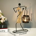 thumbnail image 1 of Candelabro creativo personalizado de estilo europeo, candelabro moderno de Iron Man, adornos artesanales de hierro, candelabro para decoración del hogar de boda, 1 of 6