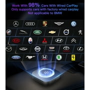 Wireless CarPlay Adapter, Wireless Android Auto Adapter with Netflix/YouTube/Miracast/World TV/Stream Media for Your Car, Magic Box CarPlay Multimedia AI Box for OEM Wired Apple CarPlay Cars