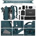thumbnail image 4 of Weekender Carry on Backpack,45L Expandable Travel Backpack Convertible Briefcase, Water Resistant Laptop Backpack for Men Women, 4 of 5