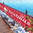 thumbnail image 4 of Large Christmas Yard Banner for Outdoor Decoration 98.42x19.68 in Porch Trim Festive Design with Easy Assembly Durable Polyester Fabric Suitable for Walls Trees Parties Creates Cheerful, 4 of 6