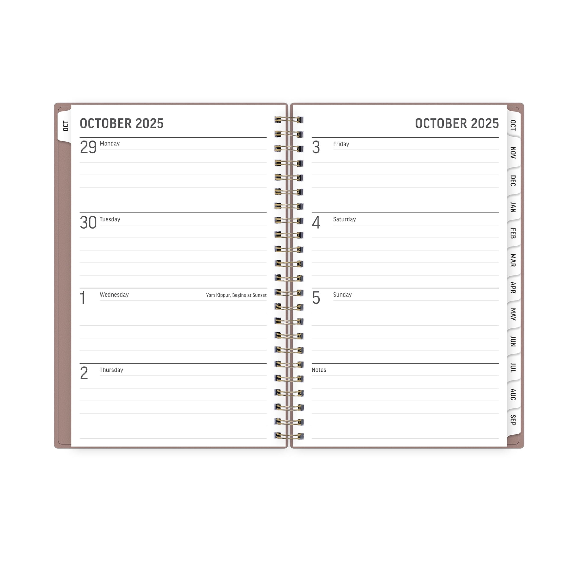 Blue Sky Monthly Weekly Medium Planner (5" x 8") Coco 15-Month October 2025 - December 2026
