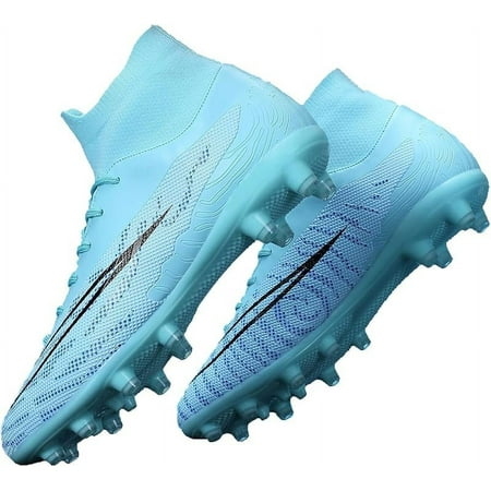 Soccer Cleats Mens Womens Football Cleats High-Top Men's Soccer Shoes Outdoor/Indoor Turf Training Football Shoes AG/FG