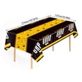 thumbnail image 2 of 2026Graduation Party Decorations Black Gold Disposable Tablecloth 137X274in1 Pc Heavy Duty Party Table Decorations, 2 of 5