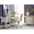 thumbnail image 3 of Bowery Hill Contemporary Alabaster Upholstered Swivel Chair With Casters, 3 of 9