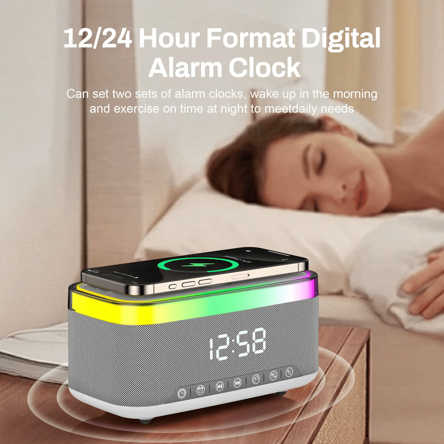 Magnetic Wireless Charger,15W Fast Charging Desk Phone Charging Station for iPhone 17 16 15 13 12 Pro Max Multiple Phone Devices Wireless Mobile Chargers for Home,Office,Outside Using