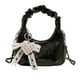 thumbnail image 1 of Bolso pequeño cuadrado plisado de alta calidad para mujer, primavera y verano 2025, nuevo bolso bandolera con cadena elegante y combinable para desplazamientos diarios., 1 of 4