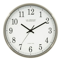 La Crosse Technology Wt-3126b 12" Stainless Steel Atomic Wall Clock
