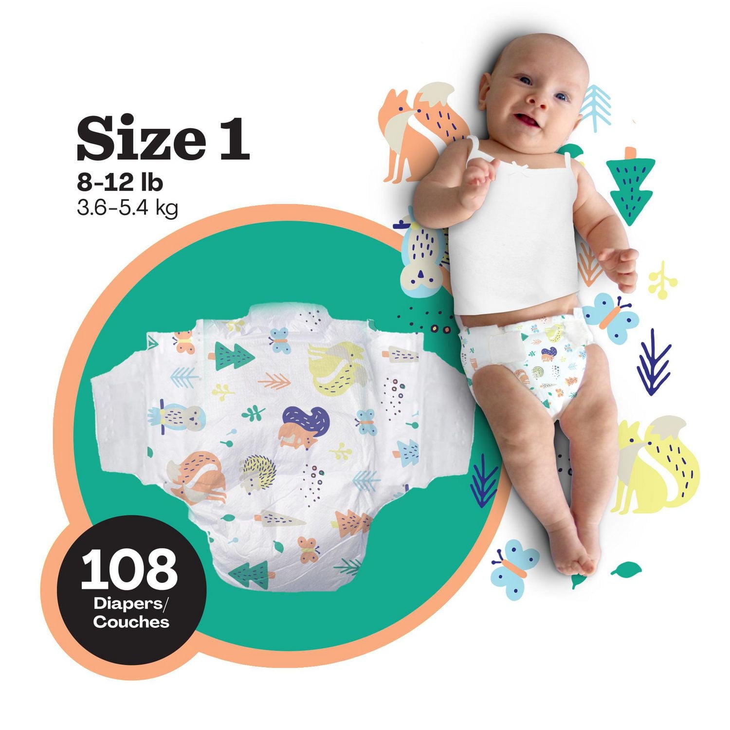 Hello Bello™ Diapers - Club Pack - Size N (0-10 lbs) - 96 ct., Ultra-Soft, Cloth-Like Feel, Inside and Out!