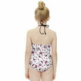 thumbnail image 2 of Hello Kitty Girls One Piece Swimsuits Hawaiian Summer Swimwear Beach Bathing Suit Outfits, 2 of 7