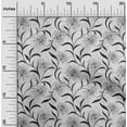 thumbnail image 2 of oneOone Velvet Gray Fabric Floral Retro Craft Projects Decor Fabric Printed By The Yard 58 Inch Wide, 2 of 5
