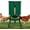 Green, variant on 50LB Metal Chicken Feeder - No Waste, No Clog Design with 16 Ports & Smooth Gravity-Flow, Powder Coated Rust-Proof for Coop Use (Jade White)