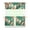 Tropical Plants2, variant on Monstera & Tropical Floral Kitchen Curtains Set of 3 - Vibrant Botanical Jungle Leaves Print, Semi-Sheer Tier Curtains with Valance, 54x18 & 27.5x24 Inch