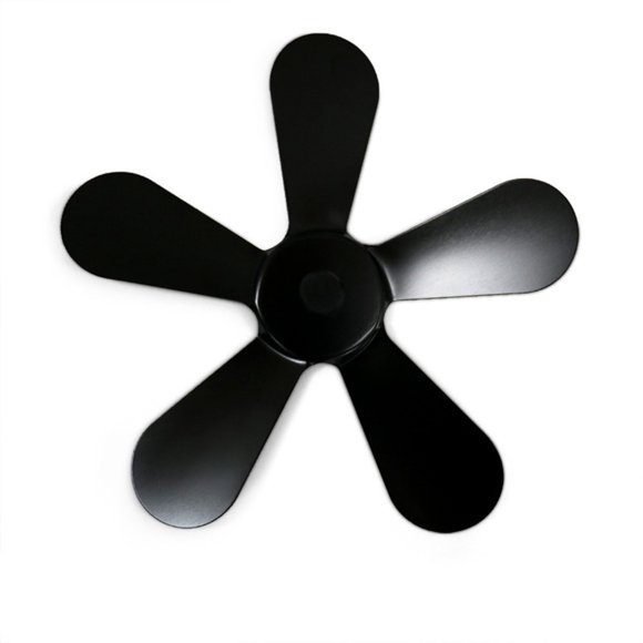 sdhkgrrt under $5 5 Blade Stove Fan, 5 Blade Stove Fan Replacement,Heat Powered Wood Stove Blades,Aluminum Alloy Fireplace Fan,Quiet Stove Accessories,Eco Friendly Fan Blades