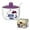 Provence, variant on STP GOODS Provence Ceramic Sugar Bowl with Spoon and Lid 15.2 fl oz (450 ml) Sugar Jar Sugar Container for Kitchen 4.3x3" (11x7.5 cm), Lilac and White