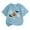 Sky Blue, variant on Tiijoy Toddler Girls Halloween Graphic Tee Short Sleeve Crew Neck T Shirt Top, Sizes 4-5