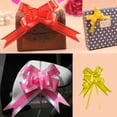 thumbnail image 3 of Baohd 10 Pieces Bow Pull Decor Multi-colors Festive Packing DIY Crafts Lightweight Plastic Hand-Pulled Flower Christmas Holiday Gold Yellow, 3 of 7