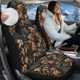 thumbnail image 3 of Uorisanigo Car Seat Covers Front Seats only, 2 Pack Blanket Cloth Mushroom Print Seat Covers Universal Fit for Most Vehicles, Summer Cool & Winter Warm, Car Accessories, 3 of 7