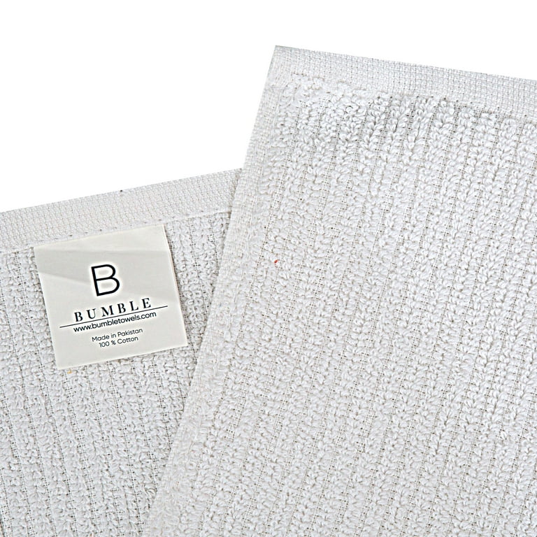 Bumble 12-Pack Antimicrobial Barmop Kitchen Towels / 16” x 19” Premium Kitchen  Towels/Super Absorbent Heavy Weight Cotton/Ribbed Weave - Clean Palette 
