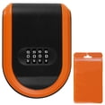 thumbnail image 1 of Magnetic Key Holder Safe Magnetic Key Box Under Car Plastic Hidden Combination Key Box 4 Digit Password Key Box Portable Key Safe Box Key Storage Security Box for Keys-orangeandblack-, 1 of 10