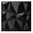 thumbnail image 3 of 33PCS 11.8'' x 11.8'' PVC 3D Wall Panel Diamond for Interior Wall Décor in Black, Wall Decor PVC Panel, 3D Textured Wall Panels, 3 of 7
