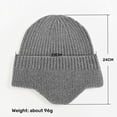 thumbnail image 4 of Knit Beanie with Earflap Warm Winter Hat Soft Lightweight Stocking Cap for Men Women Youth Cold Weather Outdoor, 4 of 4