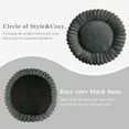 thumbnail image 3 of Sanmadrola Cat beds for Indoor Cats, 20 inches Donut Dog Beds for Small Dogs, Faux Fur Corduroy Fleece Round Calming Pet Beds, Washable Non-Slip Puppy Kitten Bed, Fits up to 15 lbs Pets, Dark Gray, 3 of 8
