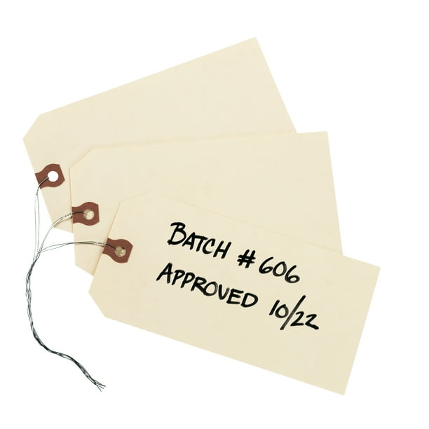 Avery Shipping Tags, Manila, Wired, 61/4" x 31/8", 1,000 Tags (12608