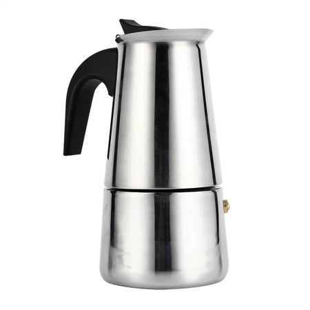 TMISHION Stainless Steel Percolator Moka Pot Espresso Coffee Maker Stove Home Office Use