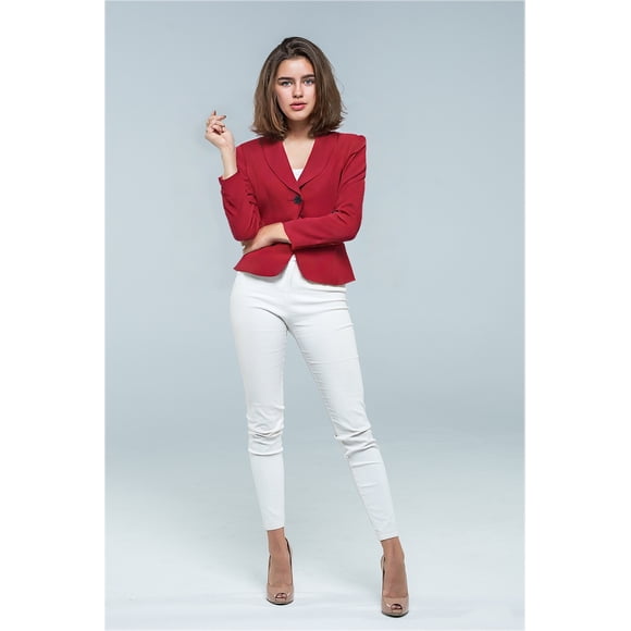 Saco de mujer elegante moderno y versatil Rojo Chica