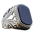 thumbnail image 1 of relayinert Men S Ring 9 Durability Retro Style Electroplated Finish Wide Application Not Easy To Deform Party A Size 9, 1 of 6