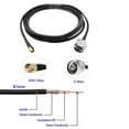 thumbnail image 3 of 1090MHz/978MHz ADS-B Antenna-Omni Fiberglass Antenna 12dbi 45inch with 32.8ft SMA Cable for Aviation, 3 of 7