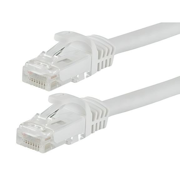 50' FT Feet CAT6 CAT 6 RJ45 Ethernet Network LAN Patch Cable Cord - White New