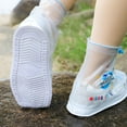 thumbnail image 2 of Waterproof Boys Girls Shoe Covers Not-Slip Rain Shoe Covers Shoe Protectors with Zipper Suitable for Children, 2 of 6