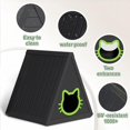 thumbnail image 4 of Triangle Outdoor Cat House - Resin Cat House, Elevated & Ventilated Cat Houses for Outdoor Cats in Garden, Patio, or Yard, 4 of 8