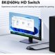 thumbnail image 5 of KSRplayer 8K 60Hz HDMI 2.0 Interruptor y Divisor Bidireccional, 2 en 1 Salida O 1 en 2 Salida, Switcher de Aluminio Ultra HD con HDR10, Conectar y Usar para Monitor Dual, TV, Juegos (Xbox, PS5,, 5 of 12