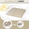 thumbnail image 4 of BPS Outdoor Chair Cushions Set of 2, 19" x 19" Water Resistant Outdoor Seat Cushions for Patio Furniture Dining Chair Pads Replacement, Brown, 4 of 9