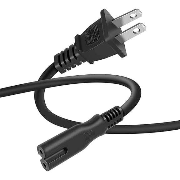 Quyaojz AC Power Cord fits PS5/PS4/PS4 Slim/PS3 Slim/PS3 Super Slim, PlayStation 5 Console PlayStation 4/3 Slim, Xbox Series S/X, Xbox One S/X, 2-Slot Power Cable Replacement