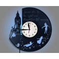 thumbnail image 2 of Record The Peter Pan Clock Vinyl Wall Clock Creative Wall Clock Without Led Light 12 Inches, 2 of 5