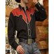 thumbnail image 1 of Camisa vaquera occidental nueva de 2024 para hombre, con solapa abotonada, informal, de manga larga, de alta calidad, talla grande, 1 of 6
