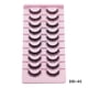 thumbnail image 1 of 10 Pairs Artifical Lashes Hand-made Natural Long Thick Fluffy Fake Eyelashes, 1 of 5