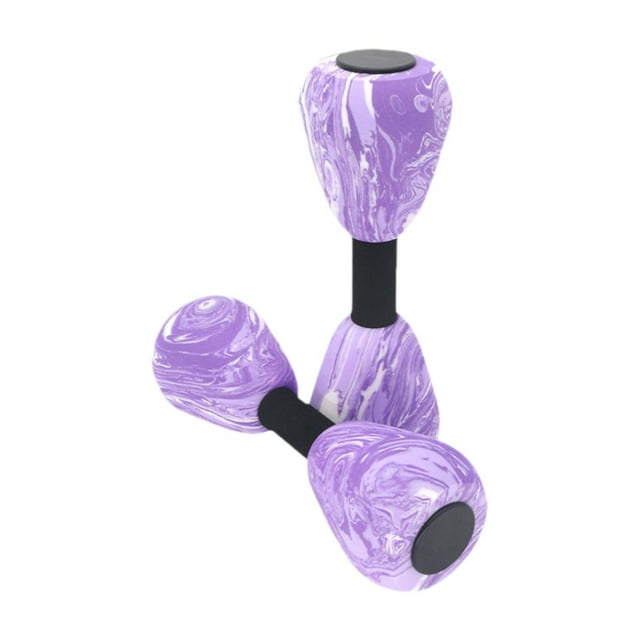 2 PCS Peso de agua de espuma con mancuernas acuáticas para deportes acuáticos spa aeróbicos de agua Violeta y