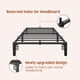 thumbnail image 3 of Heavy - duty 10 - pulgada tamaño individual marco de cama: metal platform con durable iron slat support y legs, no box spring required, no screws needed, supports up to 800 lbs, 3 of 6