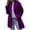 Purple, variant on IROINNID Women's Comfy Mid-Long Jacket Solid Color Open Front Long Sleeve Outwear, Gray