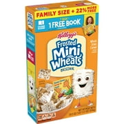 Kellogg's Frosted Mini Wheats Original Cold Breakfast Cereal, Family Size, 29.5 oz Box