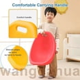 thumbnail image 4 of Floor Chair with Back Support, Autism Sensory Chairs, Wobble Stool for Ergonomic Reading, NonSlip Base, Yellow, 4 of 5