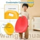 thumbnail image 4 of Floor Chair with Back Support, Autism Sensory Chairs, Wobble Stool for Ergonomic Reading, NonSlip Base, Yellow, 4 of 5